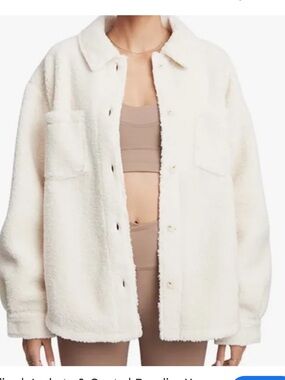 Sincerely Jules Cream Teddy Sherpa Shacket